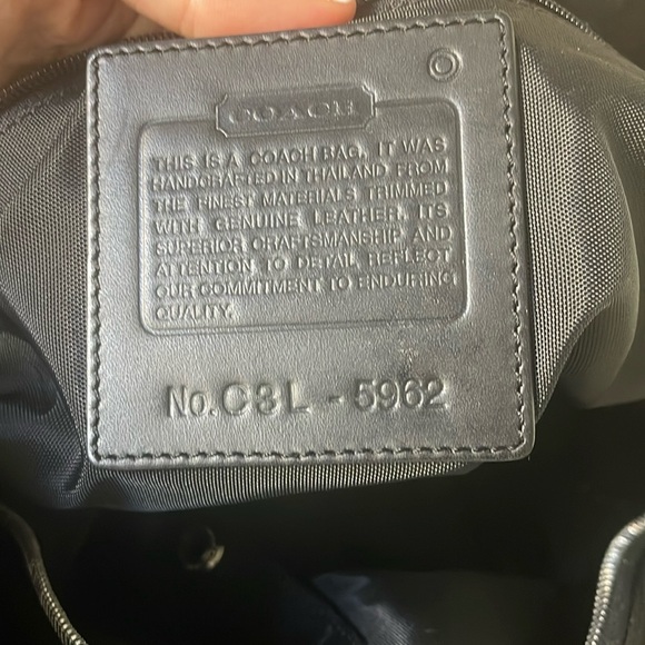Coach -Weekender Duffle/Carry On | 5962 | Black Canvas with Black Leathe… - Picture 3 of 16